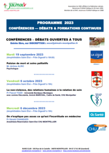 Programme des Formations Continues 2023-2024 - Jalmalv-Montpellier